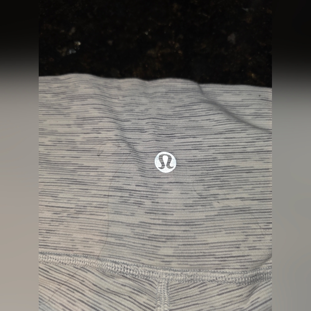 lululemon athletica Light Gray Space Dye High-Waist Leggings